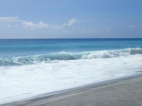 新島の海の写真