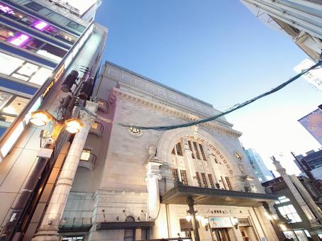 大阪観光(松竹座) 風景,街並み,大阪の写真素材