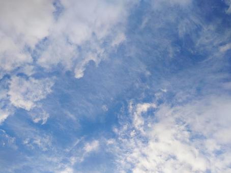 青空と雲 青空と雲の写真