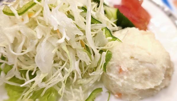 Photo, shredded salad, potato salad, salad, 