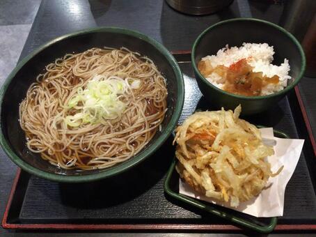 かき揚げ蕎麦 かき揚げ蕎麦,蕎麦,そばの写真素材