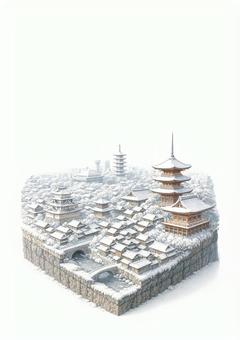 雪化粧の古都・京都 雪化粧の古都・京都の写真