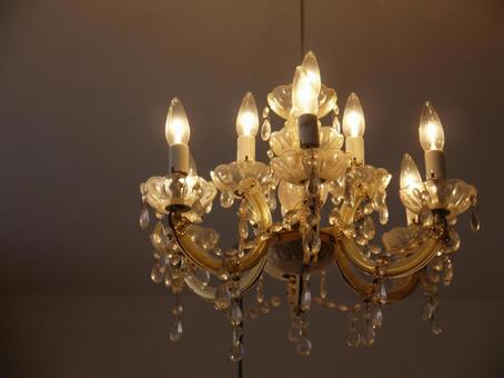 シャンデリア シャンデリア,灯り,電気の写真素材