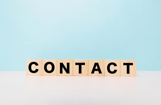 CONTACTブロック文字 CONTACTブロック文字 コンタクト,お問い合わせ,連絡の写真素材