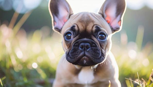 フレンチブルドッグの子犬 フレンチブルドッグの子犬の写真