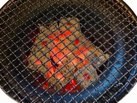 炭火 炭火 炭,炭火,炭火焼きの写真素材