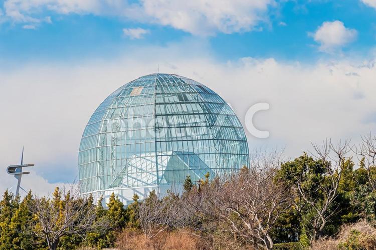 東京　葛西臨海公園の風景 港,都会,大都会の写真素材