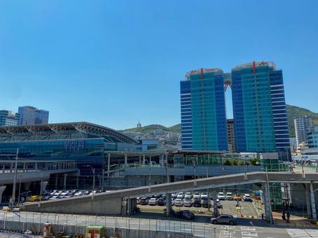 開発中の釜山駅 開発中の釜山駅の写真