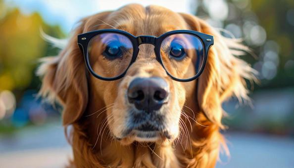 眼鏡犬 眼鏡犬の写真