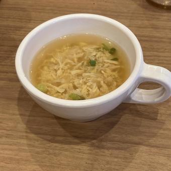 卵スープ、セット 卵スープ、セットの写真