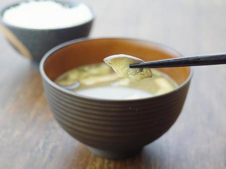 インスタント味噌汁 即席みそ汁 味噌汁 インスタント味噌汁 即席みそ汁 味噌汁の写真