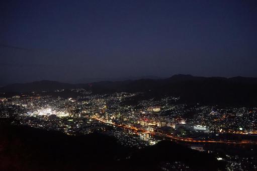 稲佐山から望む長崎市の夜景3 稲佐山から望む長崎市の夜景3 稲佐山,長崎,長崎市の写真素材