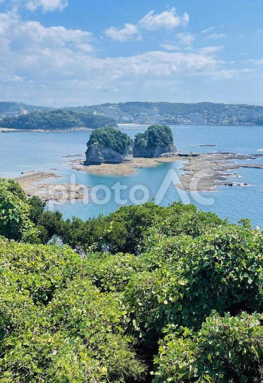 白浜町　三段壁 白浜町,三段壁,風景の写真素材