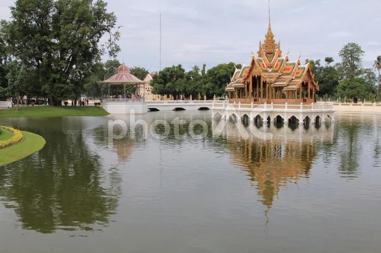 タイアユタヤのバンパイン宮殿 バンパイン宮殿,アユタヤ,王宮の写真素材
