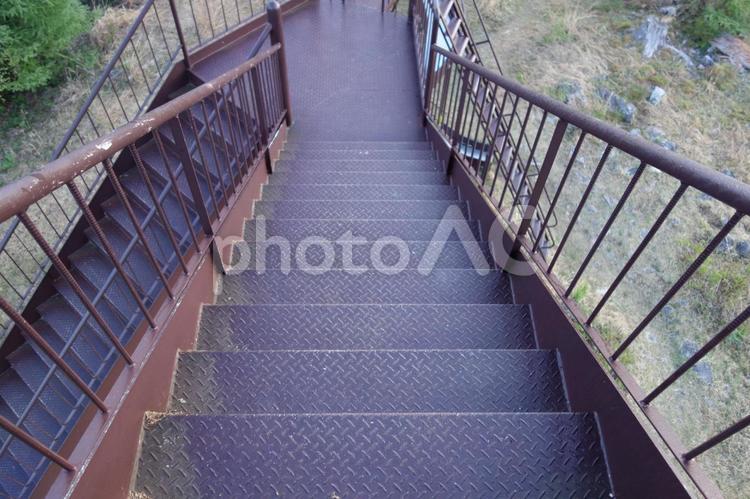鉄の階段 鉄の階段,鉄,階段の写真素材