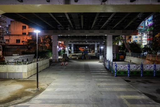 竪川第一公園 竪川第一公園 竪川第一公園,夜景,錦糸町の写真素材