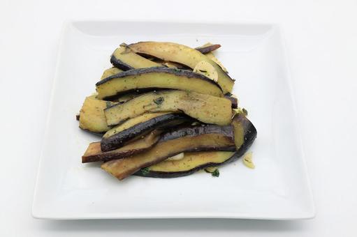 茄子焼き 茄子焼き 茄子,長茄子,庄屋長茄子の写真素材