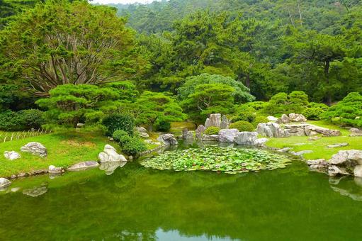 きれいな景色 栗林公園,香川県,高松市の写真素材