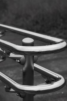 光り輝く金属の手すり 手すり,金属,輝くの写真素材