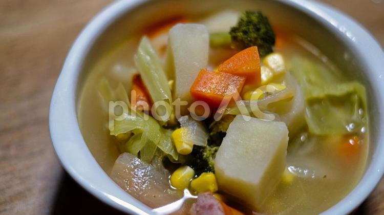 野菜たっぷりポトフ じゃがいも,野菜,ベジタブルの写真素材