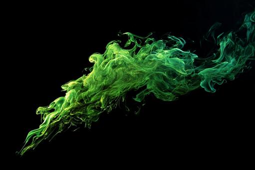 幻想的な緑の光の渦 幻想的な緑の光の渦の写真