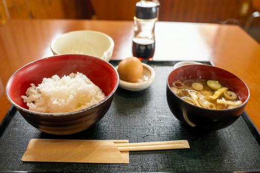 卵かけご飯定食 卵かけご飯定食 飲食店,ランチ,食べ物の写真素材
