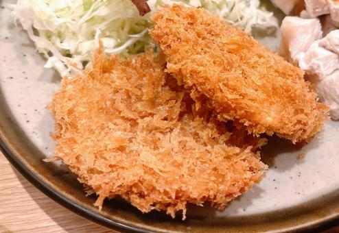 ヒレカツ ヒレカツ ヒレカツ,ヒレ肉,厚切りの写真素材