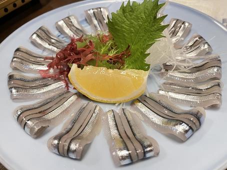 きびなごの刺身 きびなごの刺身 きびなご,刺身,酢味噌の写真素材