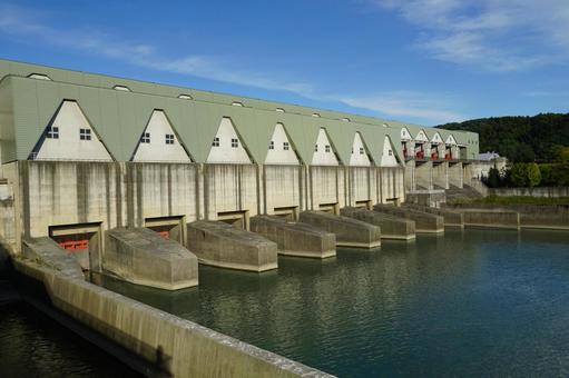 北海道平取町 二風谷ダム 北海道平取町 二風谷ダム 二風谷ダム,二風谷湖,ダム湖の写真素材