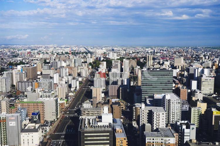 仙台の都市風景 宮城県 仙台,仙台市,都市風景の写真素材