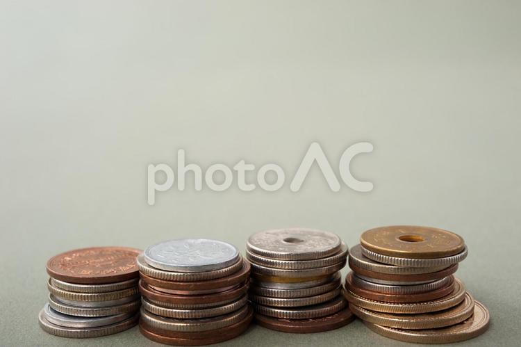 日本円硬貨 お金,クローズアップ,ビジネスの写真素材