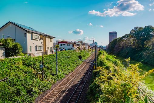 【山形】山形駅の周辺 山形城跡からの景色 【山形】山形駅の周辺 山形城跡からの景色 山形,城跡,お城の写真素材