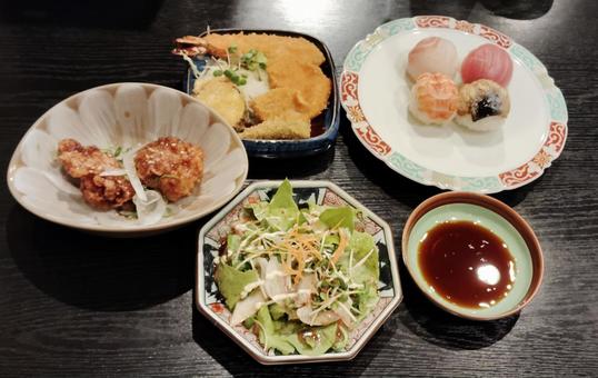 ランチセット 日本食 ランチセット 日本食 日本食,ランチセット,食べ物の写真素材