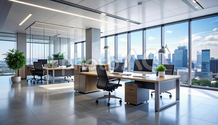 オフィスインテリア(執務室） オフィス,インテリア,社内の写真素材