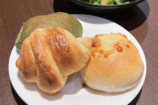 パン パン パン,クロワッサン,食べ物の写真素材