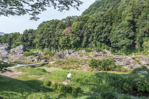 長瀞の岩畳 長瀞の岩畳 長瀞,岩畳,岩の写真素材