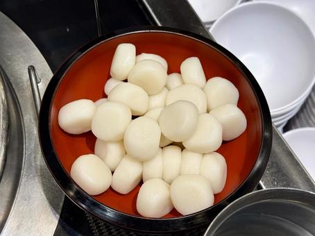 バイキング　白玉だんご 白玉団子,餅,デザートの写真素材