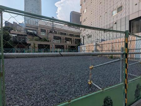 麻布台ヒルズ隣の空き地 空き地,住宅街,更地の写真素材