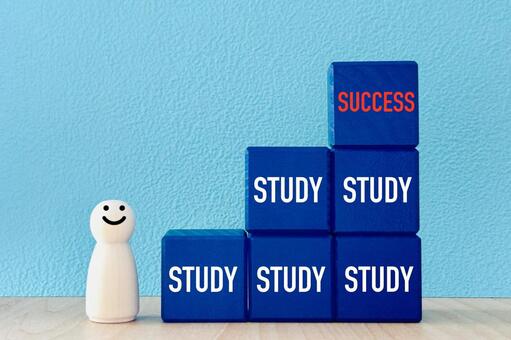 勉強の積み重ねと成功の階段 学習,勉強,成功の写真素材