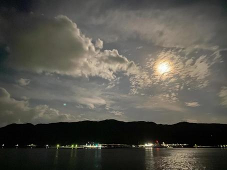 Photo, ferry, wave, mountain, 