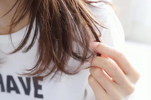 傷んだ髪の毛 ヘアケア 傷んだ髪の毛 ヘアケア 傷んだ髪の毛,傷み,髪の毛の写真素材