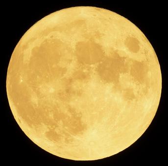 お月見イメージ。秋夜空に十五夜の満月 満月,お月見,秋の写真素材