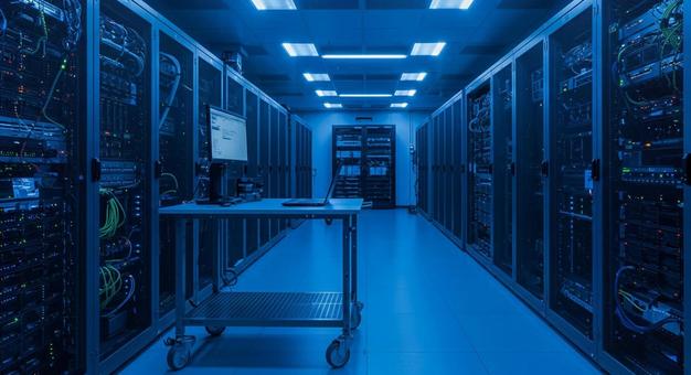 最新のAIデータセンターサーバールーム 最新のAIデータセンターサーバールームの写真