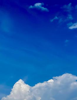 空 青空,青,スカイブルーの写真素材