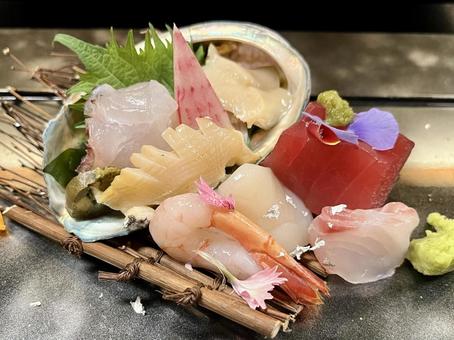 Photo, sashimi, sliced ​​raw fish, fish, 