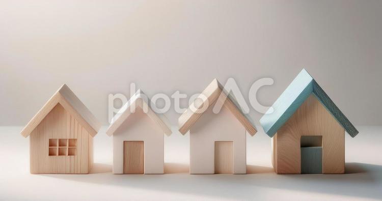 住宅・不動産のイメージ_ミニチュア 家,住宅,ミニチュアの写真素材