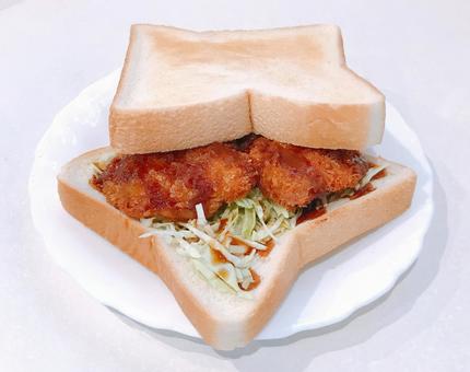 ヒレカツサンド ヒレカツサンド ヒレカツサンド,ヒレカツパン,ヒレカツの写真素材