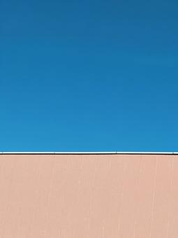 空の境界線 バイカラー,素材,背景の写真素材