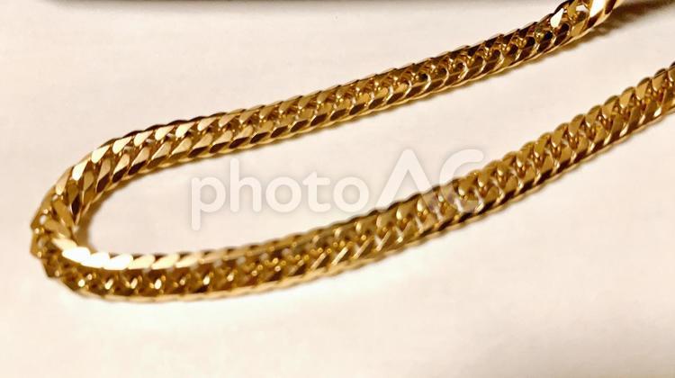 金のネックレス　喜平　ゴールド　 金,ネックレス,貴金属の写真素材