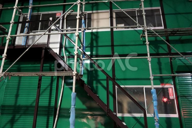 事務所のペンキ塗り替え ペンキ塗り替え,外壁工事,外壁塗装の写真素材